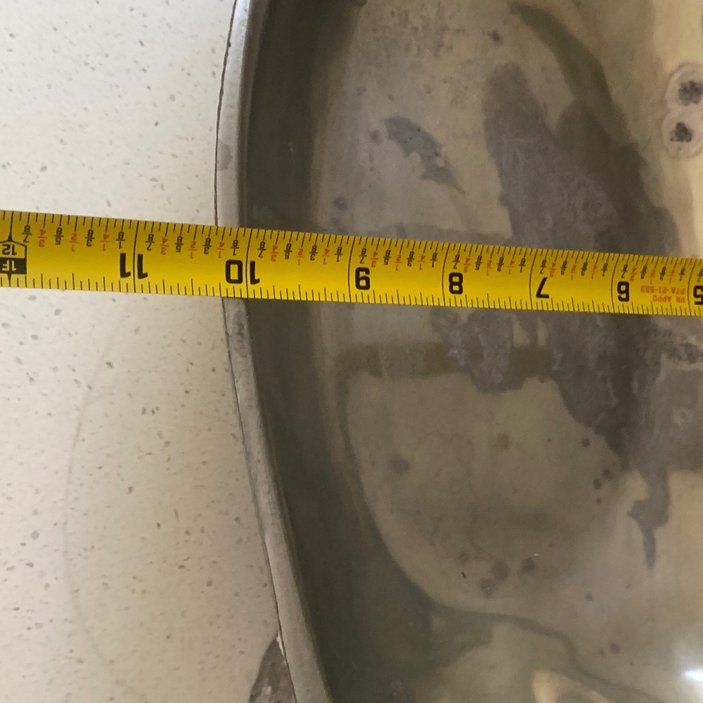 Arthur Court Pewter Rabbit Footed Serving Bowl Carrot Handles 18.5 Inch Easter - Picture 9 of 12